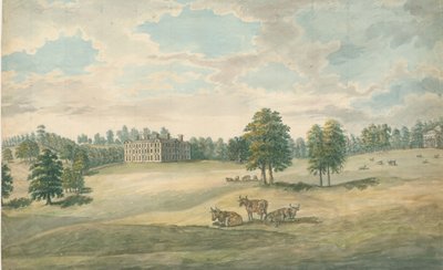 Weston-under-Lizard - Hall: akvarellimaalaus, nd [1762-1802] tekijältä Stebbing Shaw