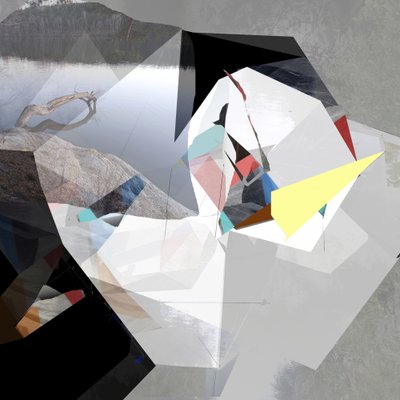 Geometrinen järven heijastus tekijältä Stefan Fransson