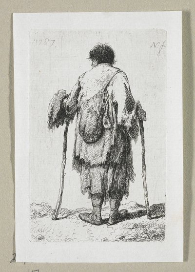 Kerjäläinen takaa nähtynä tekijältä Stefan Juliusz Norblin de la Gourdaine