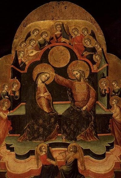 Neitsyen kruunaus (paneeli) tekijältä Stefano (fl.1353 81) Veneziano