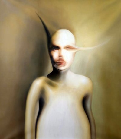 Vääristynyt surrealistinen muotokuva tekijältä Stefano Mazzolini