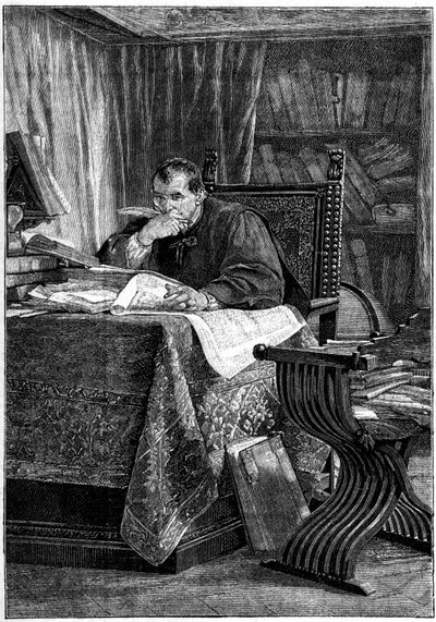 Bernardo dei Machiavellin muotokuva Niccolosta (Nicolas Machiavel tekijältä Stefano Ussi