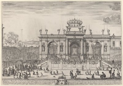 Corpus Christi -päivän alttari, luultavasti 1648. tekijältä Stefano della Bella