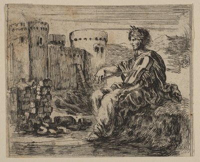 Amphion, Game of Mythology Jeu de la Mythologie, 1644. tekijältä Stefano della Bella