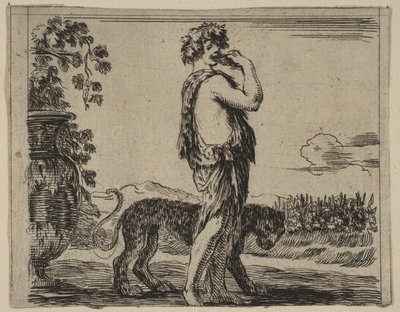 Bacchus, Game of Mythology Jeu de la Mythologie, 1644. tekijältä Stefano della Bella