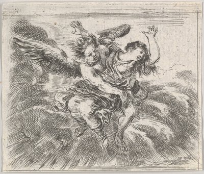 Boreas ja Orithyia, Game of Mythology Jeu de la Mythologie, 1644. tekijältä Stefano della Bella