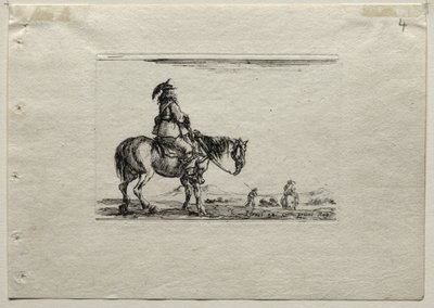 Caprices: Mounted Cavalier. tekijältä Stefano della Bella