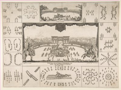 Karuselli Firenzessä suurherttua Ferdinand II:n häille, 1637. tekijältä Stefano della Bella