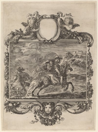 Clovis ja Clotilda, n. 1657. tekijältä Stefano della Bella