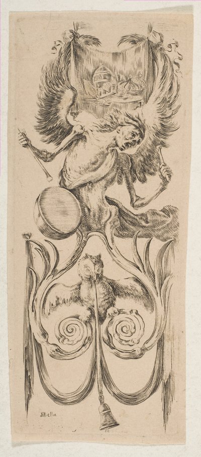Kuolema lyö rumpua, n. 1653. tekijältä Stefano della Bella