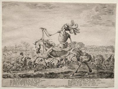 Kuolema taistelukentällä, 1646-1647. tekijältä Stefano della Bella