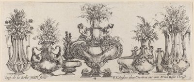 Upeita maljakoita, luultavasti vuodelta 1646. tekijältä Stefano della Bella