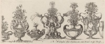 Upeita maljakoita, luultavasti vuodelta 1646. tekijältä Stefano della Bella