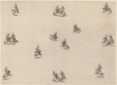 Fighting Cavaliers, 1652. tekijältä Stefano della Bella