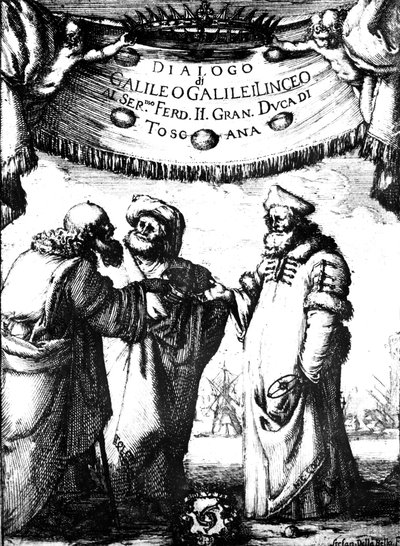Galileos Dialogue of the Maximum Systems -elokuva, 1632 tekijältä Stefano della Bella