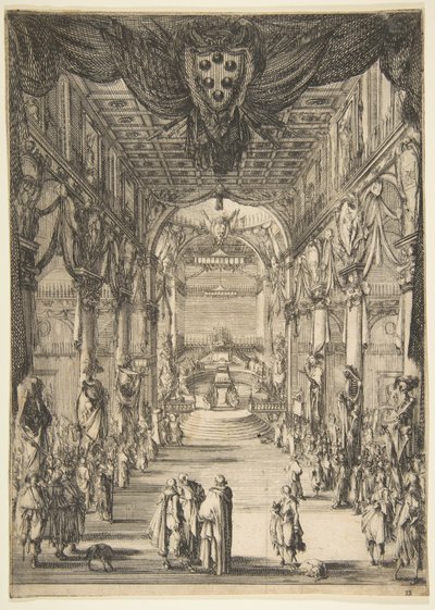 Francesco de Medicin hautajaiset 1634. tekijältä Stefano della Bella