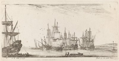 Laivaryhmä, 1644. tekijältä Stefano della Bella