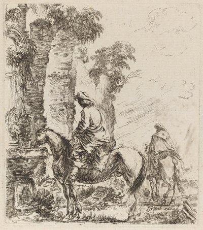 Maisema ratsumiesten kanssa, 1646. tekijältä Stefano della Bella