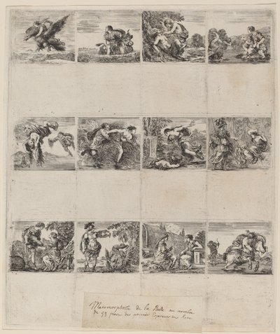 Mytologiset pelikortit, 1644. tekijältä Stefano della Bella