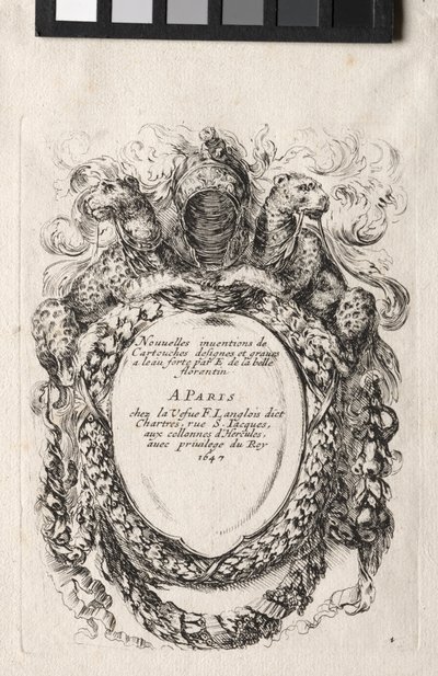 Uusi malli Cartouchelle, 1647. tekijältä Stefano della Bella