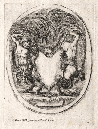 Uusi malli Cartouchelle, 1647. tekijältä Stefano della Bella