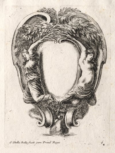 Uusi malli Cartouchelle, 1647. tekijältä Stefano della Bella