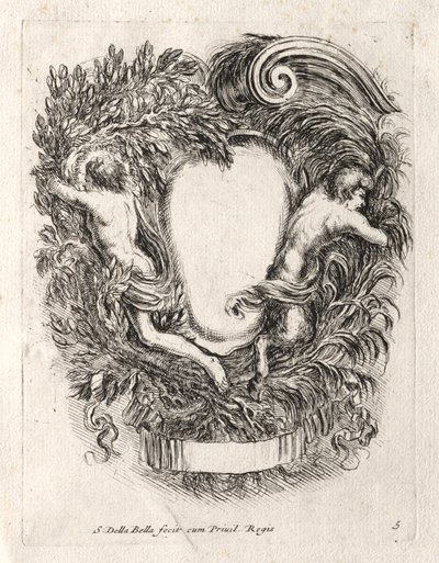 Uusi malli Cartouchelle, 1647. tekijältä Stefano della Bella
