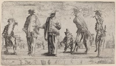 Pantaloons, 1632. tekijältä Stefano della Bella