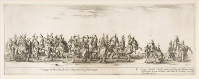 Osa Puolan lähetystön I ja K sisäänkäyntiä, 1633. tekijältä Stefano della Bella