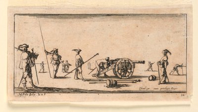 Levy 10, "Designs for Some Troop Conduct, Cannons, and Attacks on Towns" tekijältä Stefano della Bella