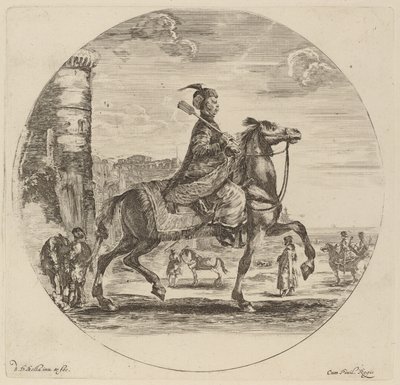 Puolan Cavalier. tekijältä Stefano della Bella