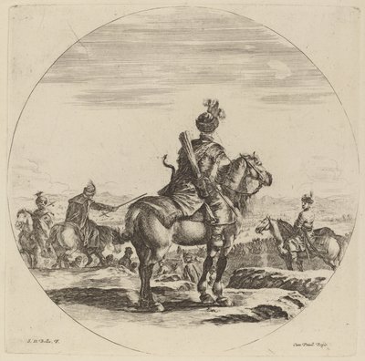 Puolan Cavalier. tekijältä Stefano della Bella