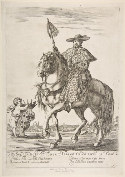 Bernardino Riccin muotokuva, 1637. tekijältä Stefano della Bella