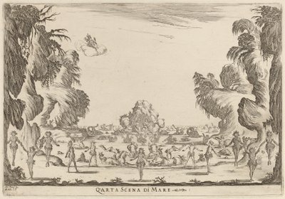 Neljäs merimaisema, 1637. tekijältä Stefano della Bella