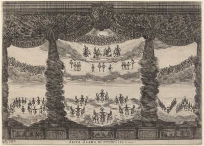 Kuudes kohtaus koko taivaasta, 1637. tekijältä Stefano della Bella
