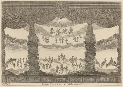 Tutto Cielon kuudes kohtaus, 1637. tekijältä Stefano della Bella