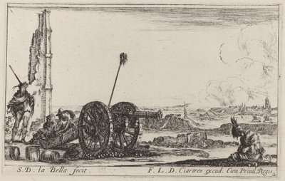 Tykki, c. 1641. tekijältä Stefano della Bella