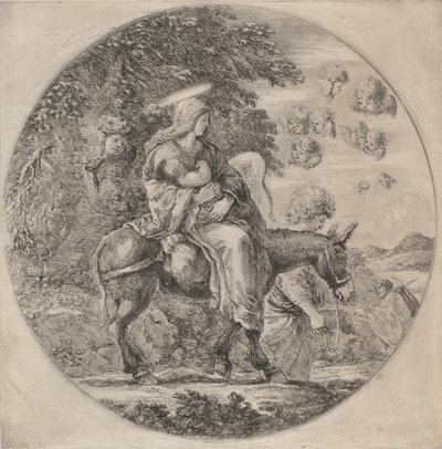 Lento Egyptiin, luultavasti 1662. tekijältä Stefano della Bella