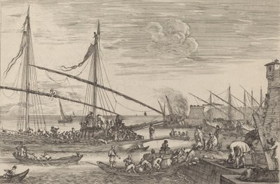Livornon linnoitukset, luultavasti n. 16541655. tekijältä Stefano della Bella
