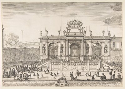 Pyhän sakramentin kulkue, n. 1648. tekijältä Stefano della Bella