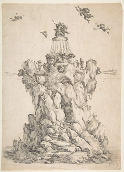Aeoloksen kallio, 1652. tekijältä Stefano della Bella