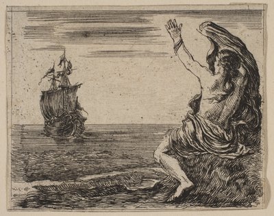Theseus ja Ariadne, Game of Mythology Jeu de la Mythologie, 1644. tekijältä Stefano della Bella