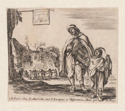 Nimilehti: Diversi Capricci, 1647. tekijältä Stefano della Bella