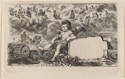 Game of Mythologyn nimisivu, 1644. tekijältä Stefano della Bella