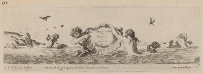 Friisi- ja Fogliani-koristeiden nimilehti, luultavasti 1648. tekijältä Stefano della Bella
