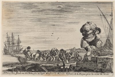 Nimisivu merisatamien näkymille, 1647. tekijältä Stefano della Bella