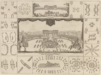 Firenzessä järjestetty suurherttua Ferdinand II:n hääturnaus, 1637. tekijältä Stefano della Bella