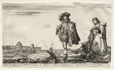 Erilaisia hahmoja ja maisemia, 1649. tekijältä Stefano della Bella