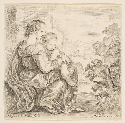 Neitsyt ja Kristus-lapsi, 1641. tekijältä Stefano della Bella