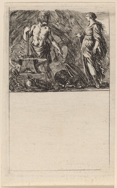 Vulcan ja Thetis, 1644. tekijältä Stefano della Bella